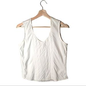 Raw Edge Matelasse Bias Top - Reversible